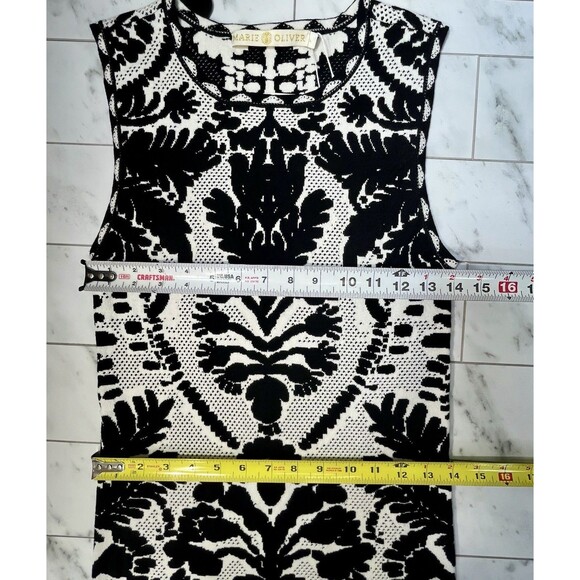 Marie Oliver Melba Mesh Tank Top Obsidian Womens Large Mob Wife Quiet Luxury - Picture 11 of 13